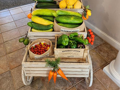 A cart of veggies