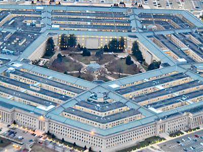 Overhead view of the Pentagon